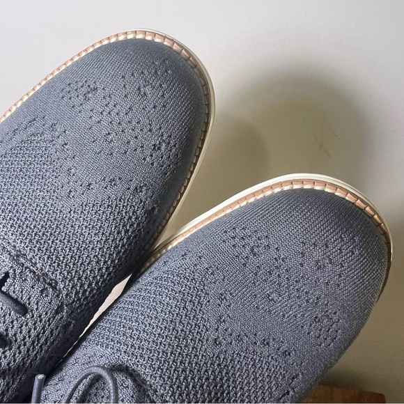 Cole Haan Gray Knit Oxford Sneakers - Picture 8 of 8